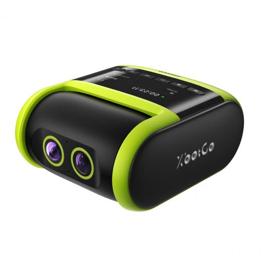 XbotGo Falcon All-in-One AI Action Camera, 4K Auto Tracking Sport Camera for Soccer, Basketball & Football, Dual-Lens Team Sports Recorder with Live Streaming, No Subscription Required (Edge Green)