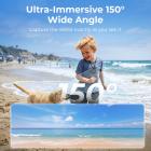 4K30FPS Mini Body Action Kamera, Tommelfinger Størrelse, Magnetisk Wearable, Clip-on, 33FT / 10M Vandtæt, 360min Udholdenhed, 64GB Indbygget Opbevaring, Hands-FreePOVs til Cykling, Vlogging, KentFaith
