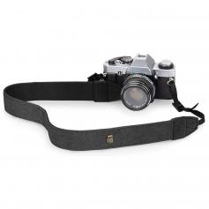 レトロカメラショルダーストラップ、すべての一眼レフカメラに適した調節可能なネックストラップ（Nikon Canon Sony Pentax）クラシックブラックウーブン