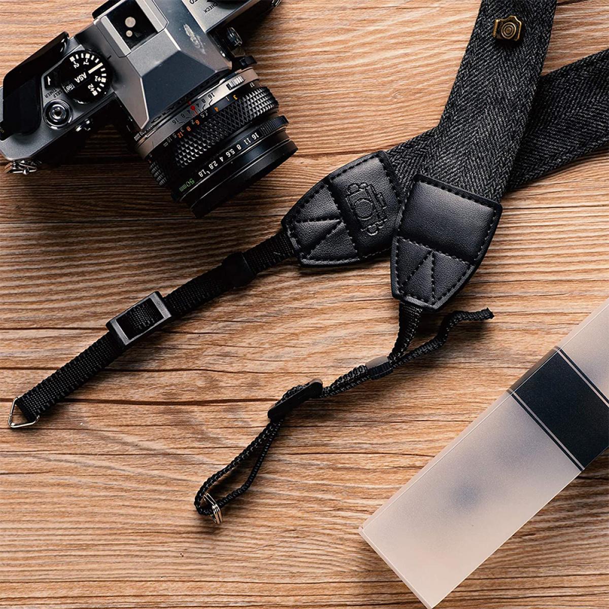 Camera neck strap  Classic Black - The Hantler