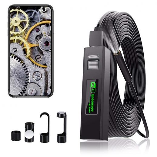 HD WIFI Endoscope Video Inspection Snake Camera 8.5mm Borescope For Android IOS 