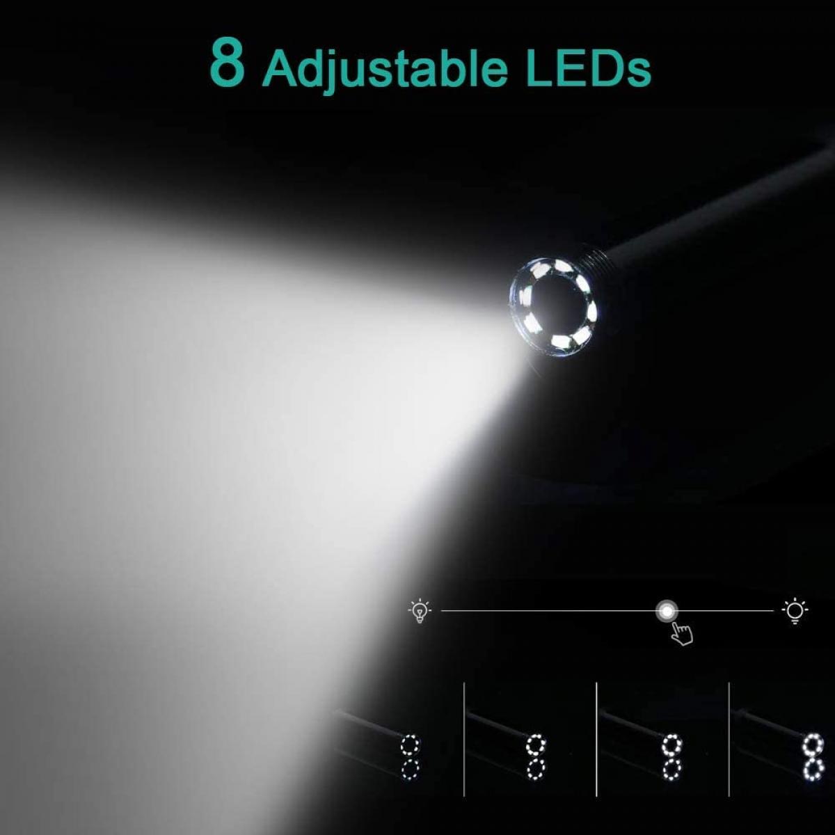 WiFi Endoscope Camera Near Focus 1200P HD Borescope Camera K&F