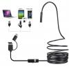 Wireless USB Endoscope Camera, 3 in 1 HD Inspection Camera, lP67 Waterproof Borescope Inspection Camera with 6 LED Lights