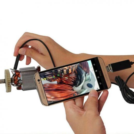 24€02 sur 3in1 Android USB Type-C Endoscope Inspection 8mm Caméra 6 LED HD  Étanche 2M-Noir - Webcam - Achat & prix