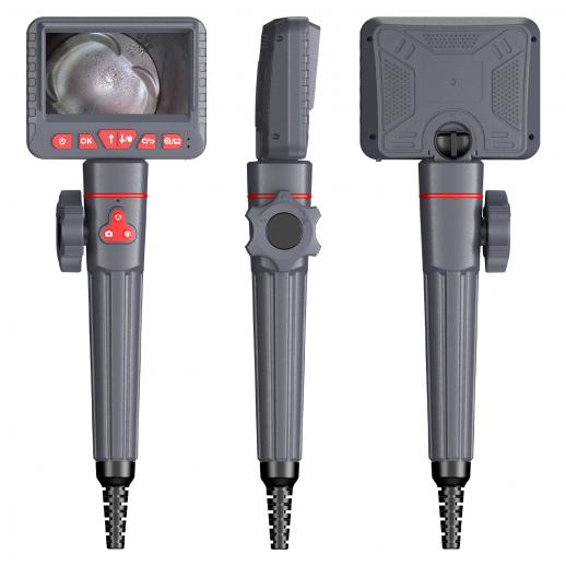 Endoscope Dual Lens Inspection Camera 1080P HD Borescope, 5.5mm Snake  Camera Endoscopic with Metal Cable & 4.3'IPS Hard Screen