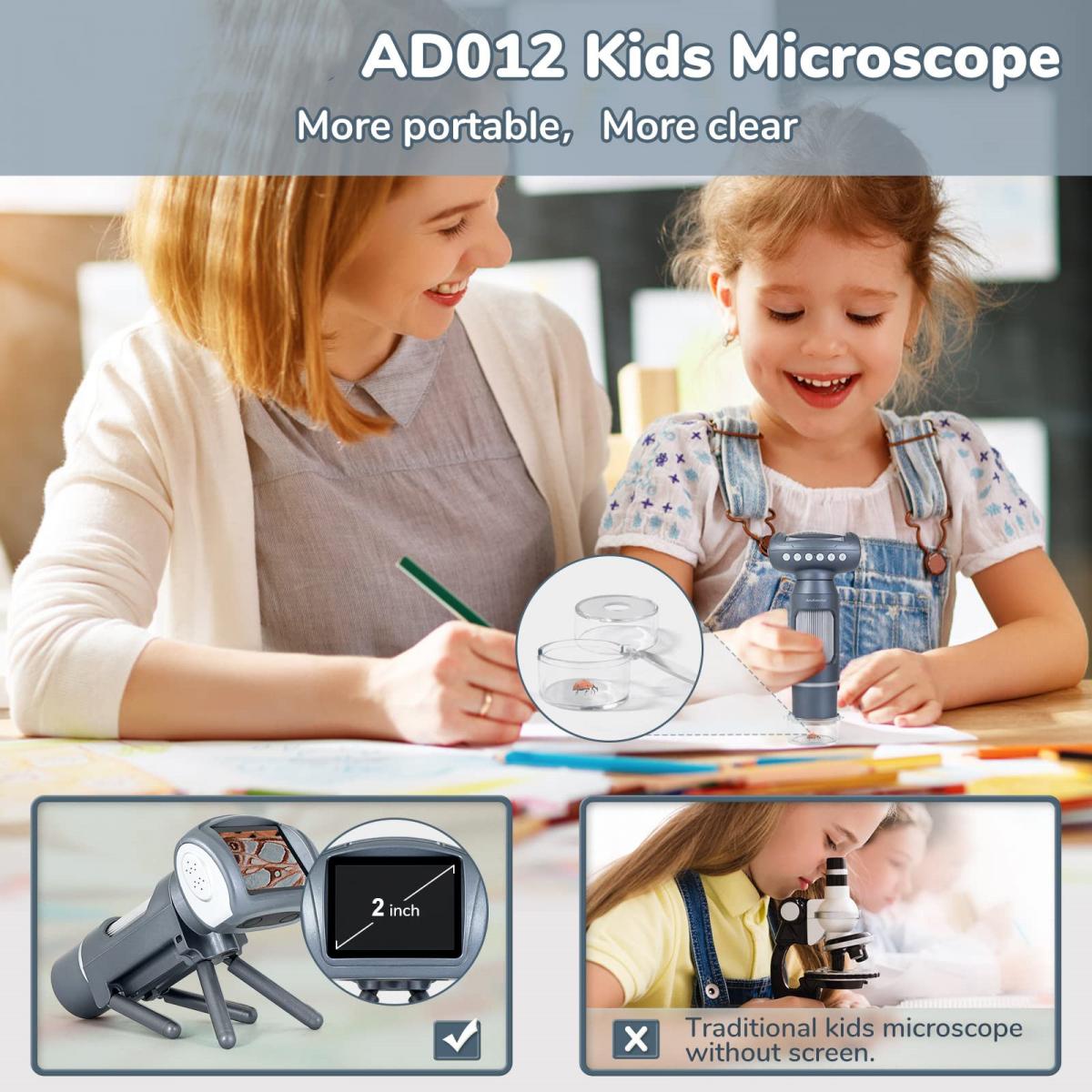 AD012 Kids Microscope, 2 - K&F Concept