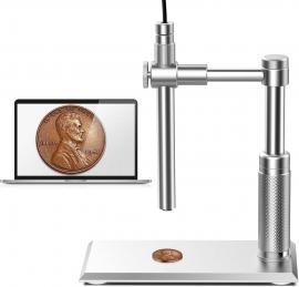 DM101 Digital USB Microscope Camera Coin Magnifier, 10X-500X Magnification, PC Compatible