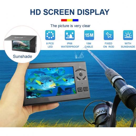 HD 1000TVL Sea Fish Finder Fishing Camera Underwater Fishing 4.3 inch  Monitor