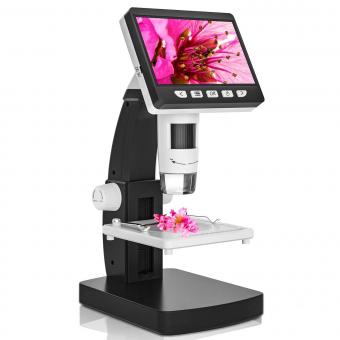 4.3” LCD Digital Microscope for Children, 50X-1000X Magnification, USB Microscope for Adults and Children