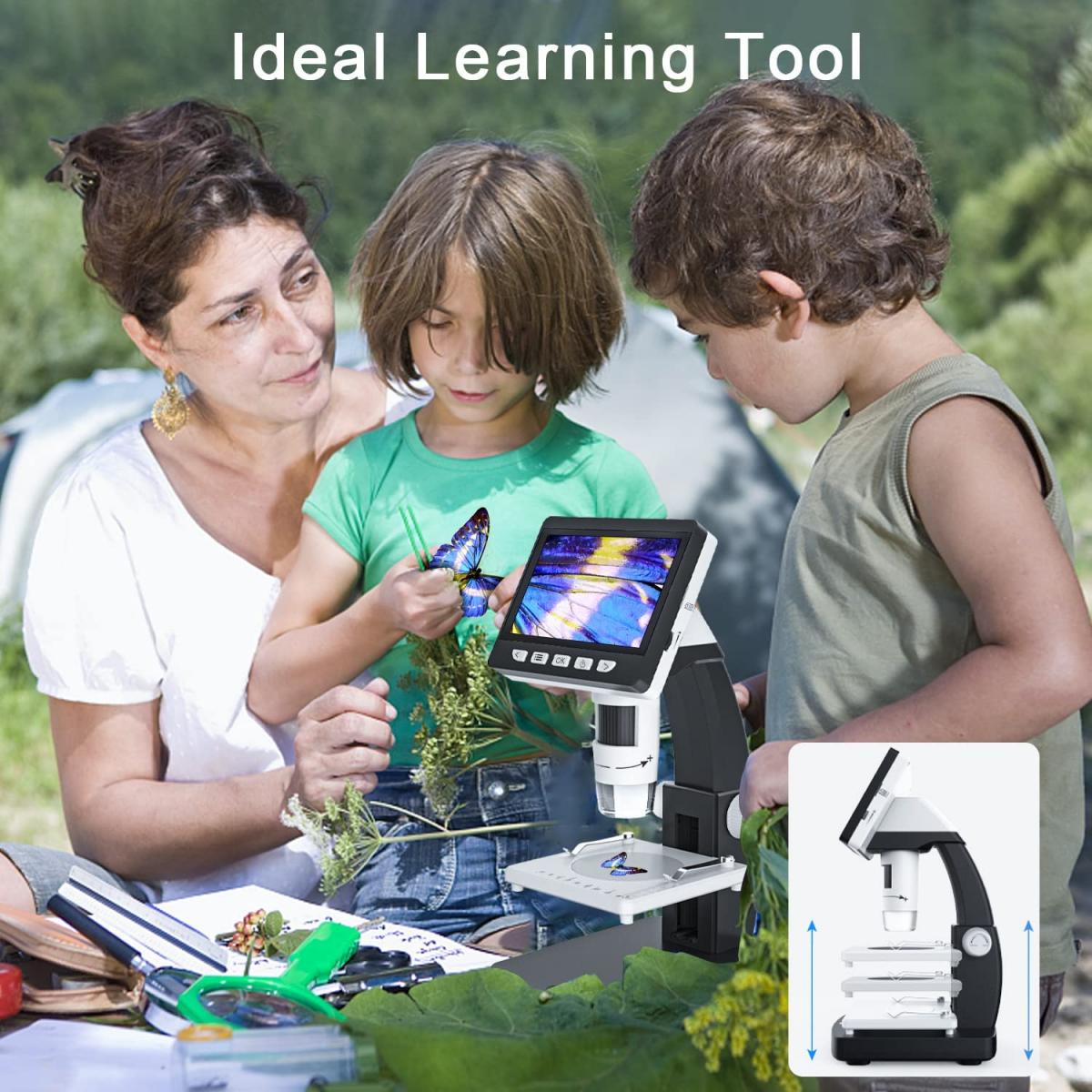 4.3” LCD Screen Digital Microscope | KentFaith Microscopes - KENTFAITH