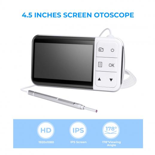 Ear Wax Removal Tool, Ear Cleaner With 1080p Camera, Ear Cleaning Kit With  8 Pcs Ear Set, Earwax Remover With Light, Endoscope With 5 Auxiliary Access