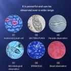 40X-5000X Microscópio Trinocular com Ocular Eletrônica WiFi & Mesa Mecânica, Oculares WF10X + WF25X, Condensador Abbe, Kentfaith