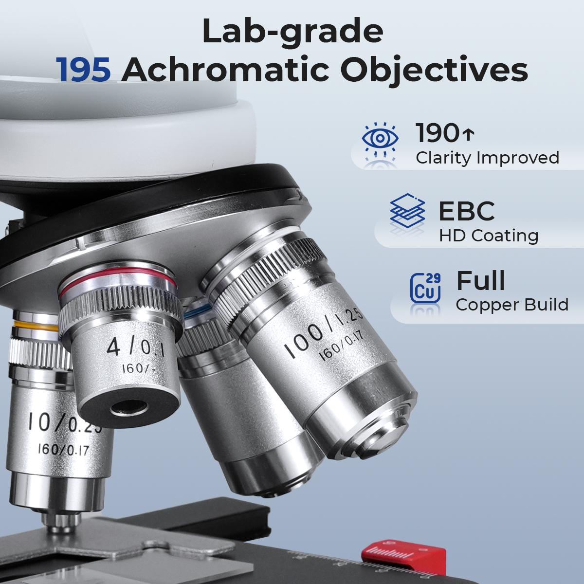 Trinocular Compound Microscope Australia 40X- 2500X | Kentfaith ...