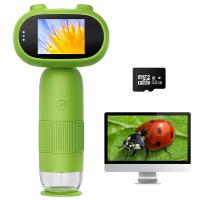Mini Handheld Microscope for Kids, 1000x Zoom 8 Adjustable LED Lights PC Compatible