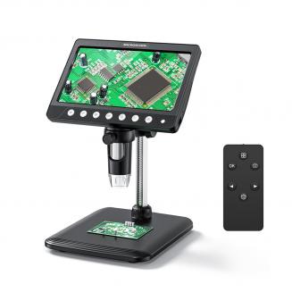 7" LCD Screen 1200X Digital Coin Microscope 1080P with 8 Adjustable LEDs Kentfaith