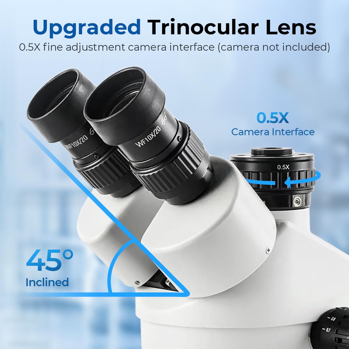 Dissecting Microscope With Camera, 3.5X-45X | Kentfaith - KENTFAITH
