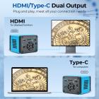 Trinocular Stereo Microscope with 4K Digital Eyepiece, 3.5x-45x Magnification, 144pcs LEDs, 0.5x CTV Adapter,  Kentfaith