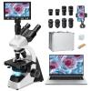 40x-1600x Compound Microscope with 9" Screen