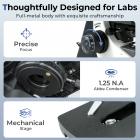 Compound Microscope with 9-inch Smart Screen, 5W Koehler Illumination, 40x-1600x Magnification, Built-in 5MP Camera Captures 1080P Images, PC Connection, Kentfaith