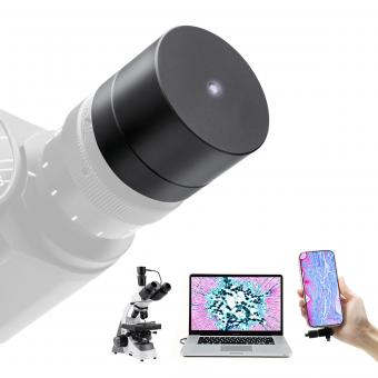 1080P Digital Camera for Microscope Eyepiece with 5MP Color CMOS, USB Connected to Windows, Mac OS, & Android Phones, Kentfaith Microscope Cameras