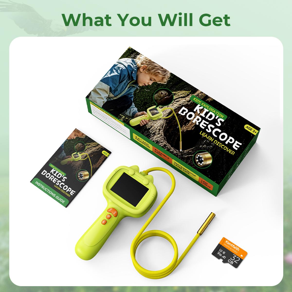 Cable Snake Camera Kids Snake Camera with 80cm Snake Cable, 1080P Videos, IP67 Waterproof ...