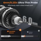 6mm 검사용 카메라, 180° 양방향 조절 가능, HDMI 출력, 7인치 화면, 8000mAh 배터리, 1080P 동영상 및 사진, Kentfaith