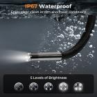 3mm 검사 카메라, 180° 양방향 조절 가능, HDMI 출력, 7인치 화면, 8000mAh 배터리, 1080P 동영상 및 사진, Kentfaith