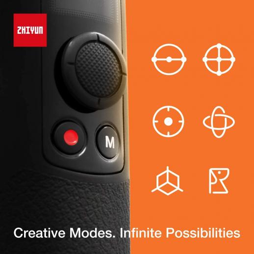 Zhiyun Crane M2 3軸ジンバルスタビライザー、軽量ミラーレスカメラ、アクションカメラ、スマートフォン、Sony  A6000、A6300、A6500、RX100M、GX85、Gopro Hero 5/6/7、iPhone Xs XR、WiFi / 