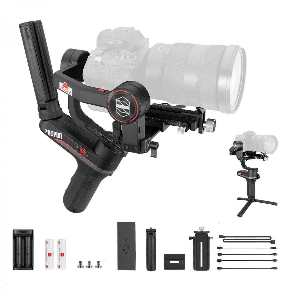 Zhiyun Weebill S 3-Axis Handheld Gimbal Stabilizer for Mirrorless and DSLR Camera for Canon 5DIV 5DIII EOS R Sony A7M3 A7R3 A7 III A9 Panasonic S1 GH5s Nikon Z6,Improved Motor Than weebill lab