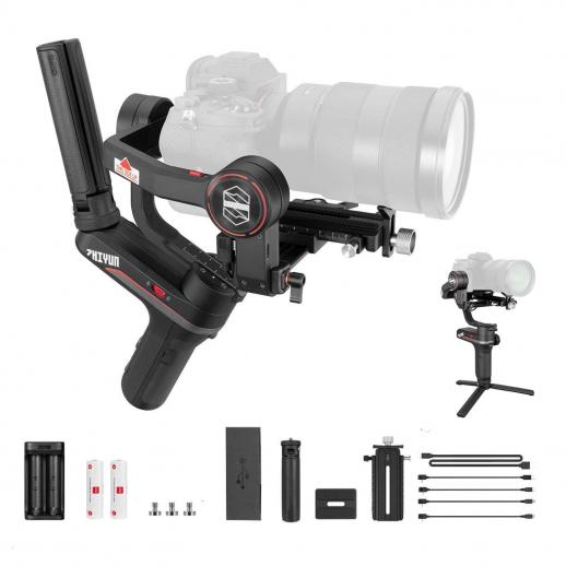 DSLR 3 axis Brushless handle Gimbal Stablizer Camera Mount with motor 