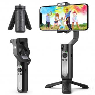 Hohem iSteady X 3 Axis Gimbal Stabilizer for Smartphone - Hohem Lightweight Foldable Phone Gimbal with Auto Start Dolly-Zoom Time Lapse, Handheld Gimbal for iPhone 12 pro max/11/Xs Max/Samsung