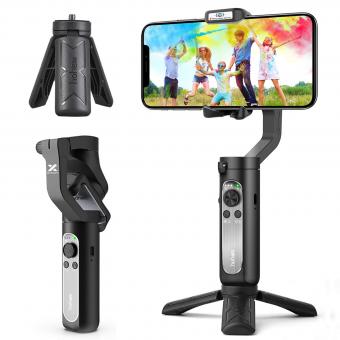 Hohem iSteady X 3 Axis Gimbal Stabilizer for Smartphone - Hohem Lightweight Foldable Phone Gimbal with Auto Start Dolly-Zoom Time Lapse, Handheld Gimbal for iPhone 12 pro max/11/Xs Max/Samsung