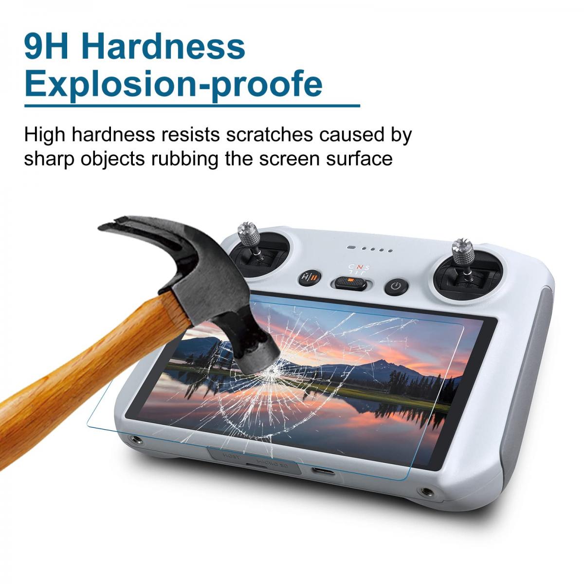 STARTRC DJI DJI MINI 3 PRO/DJI RC HD Tempered Film Explosion-Proof Protective Film for Remote Control with Screen (2pcs)