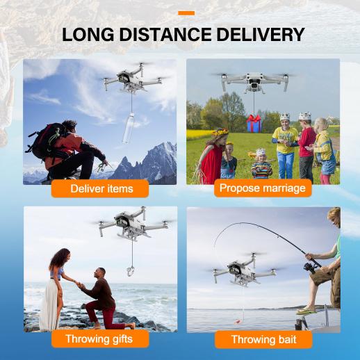 Air 2S Airdrop Payload Delivery Device, Drone Fishing Line Release and Drop  Device for DJI Mavic Air 2/ Air 2S Accessories