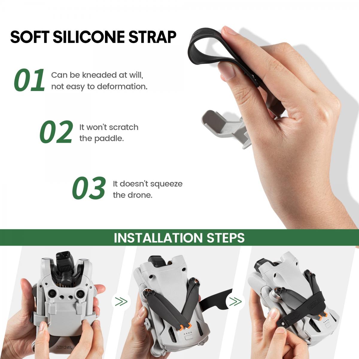 DJI Mini 3 Pro Propeller Holder,Propellers Guard Strap Protector for