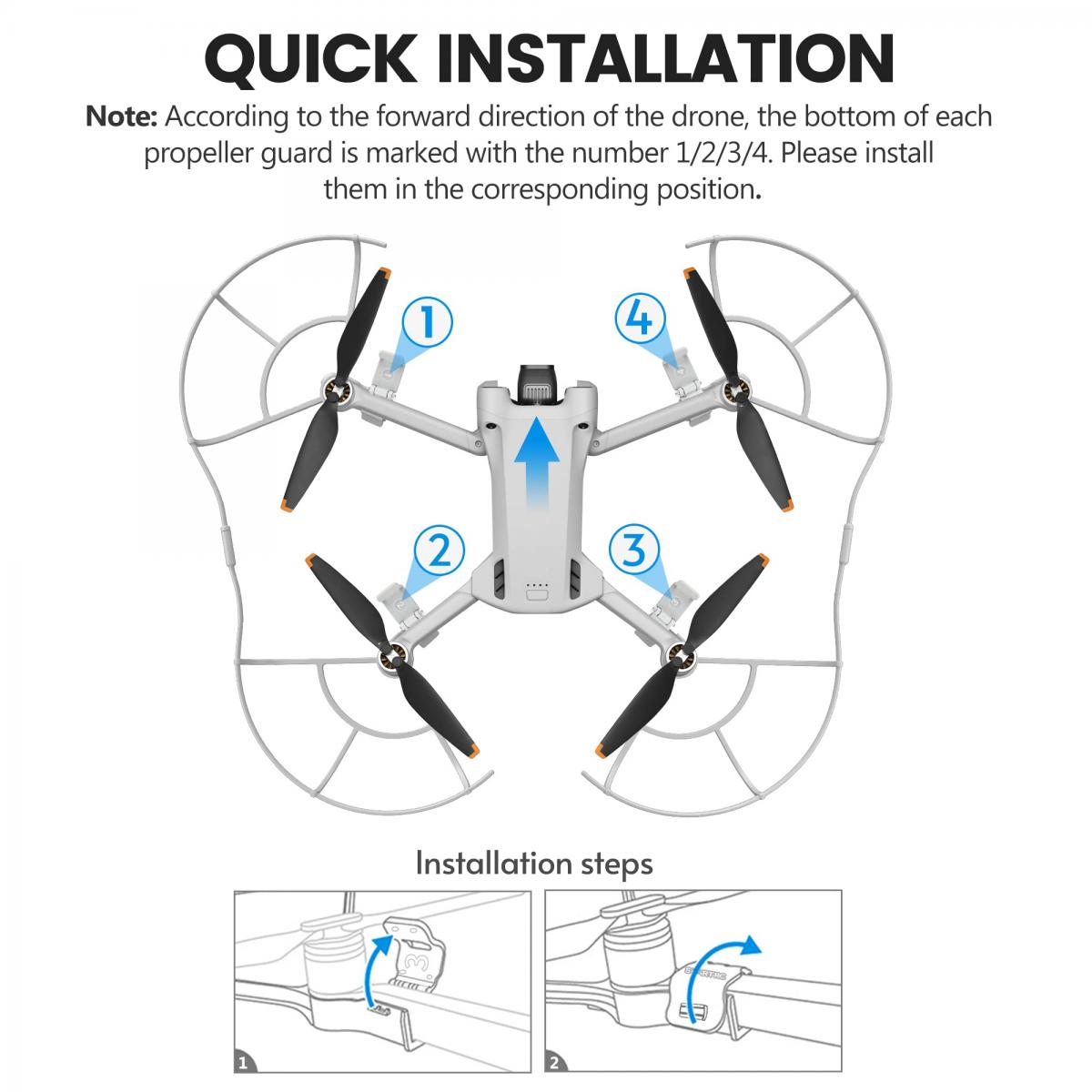 Dji Mini 3 Pro Propeller Guardquick Release Removable Propellers Protector For Dji Mini 3 Pro 