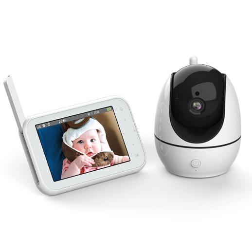 Monitor de vídeo para bebês ABM200S HD 720P 4.5 "HD com visão noturna e baterias de 2600mAh