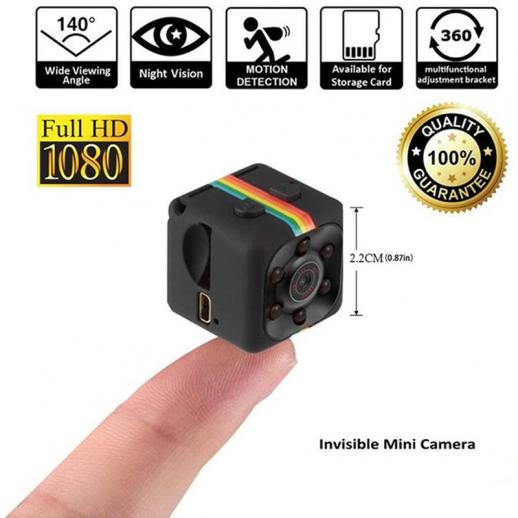 Mini caméra Sq11, caméra avec support réglable, Mini caméra Transmittance  Imaging Vision nocturne HD Grand Angle Shot Protection de fichiers pour  l'extérieur