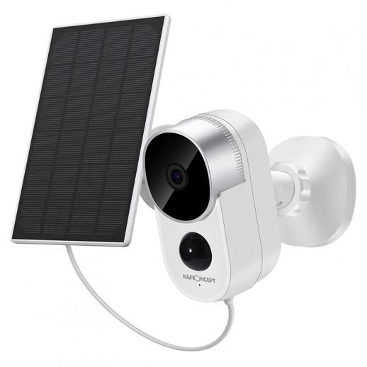 Solar Outdoor Security Camera Set 1080P HD Motion Detection Wireless Surveillance Camera with Rechargeable Battery 2-Way Audio