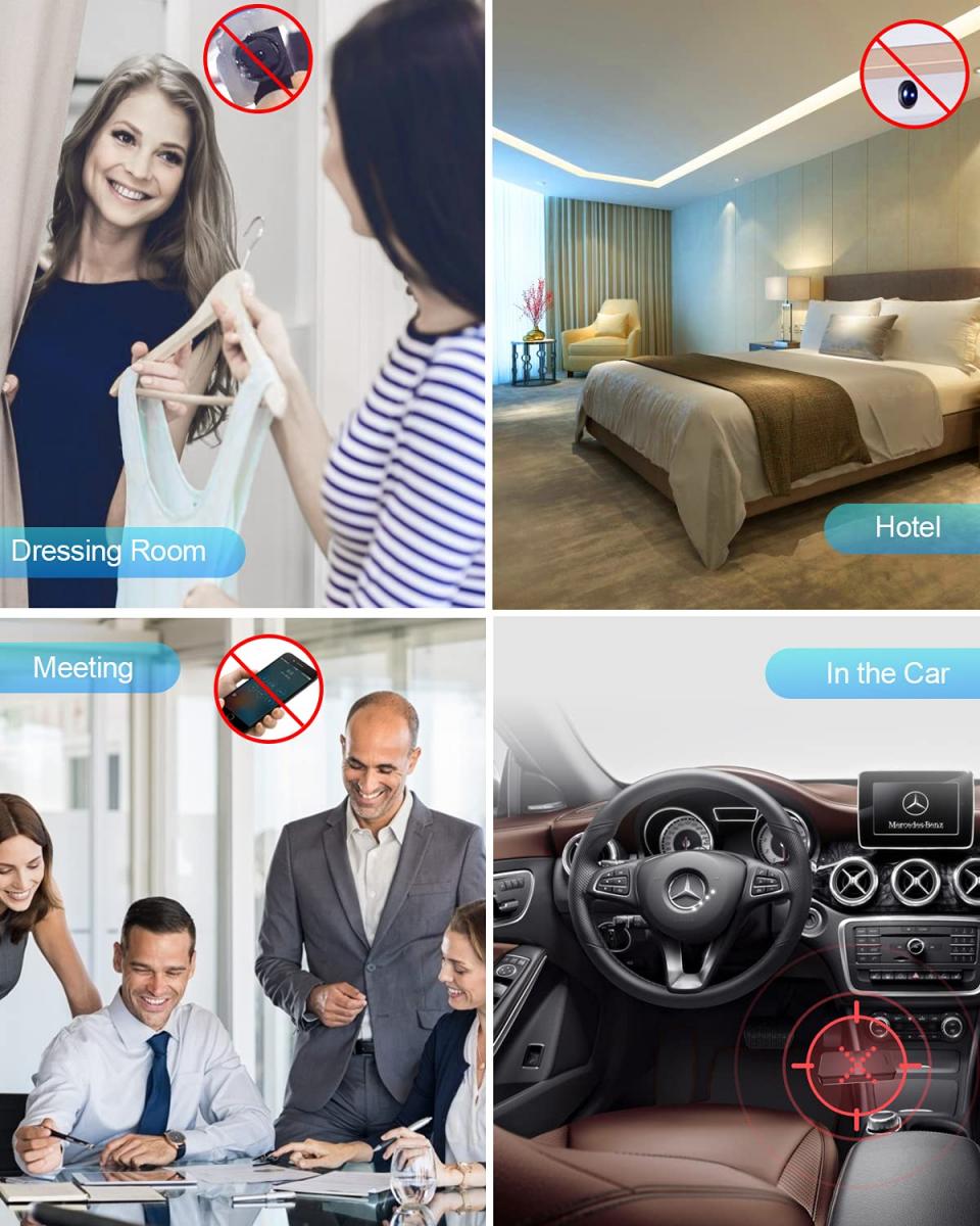 New Upgraded Anti Spy Detector, Portable, Wireless, Multifunctional, 12