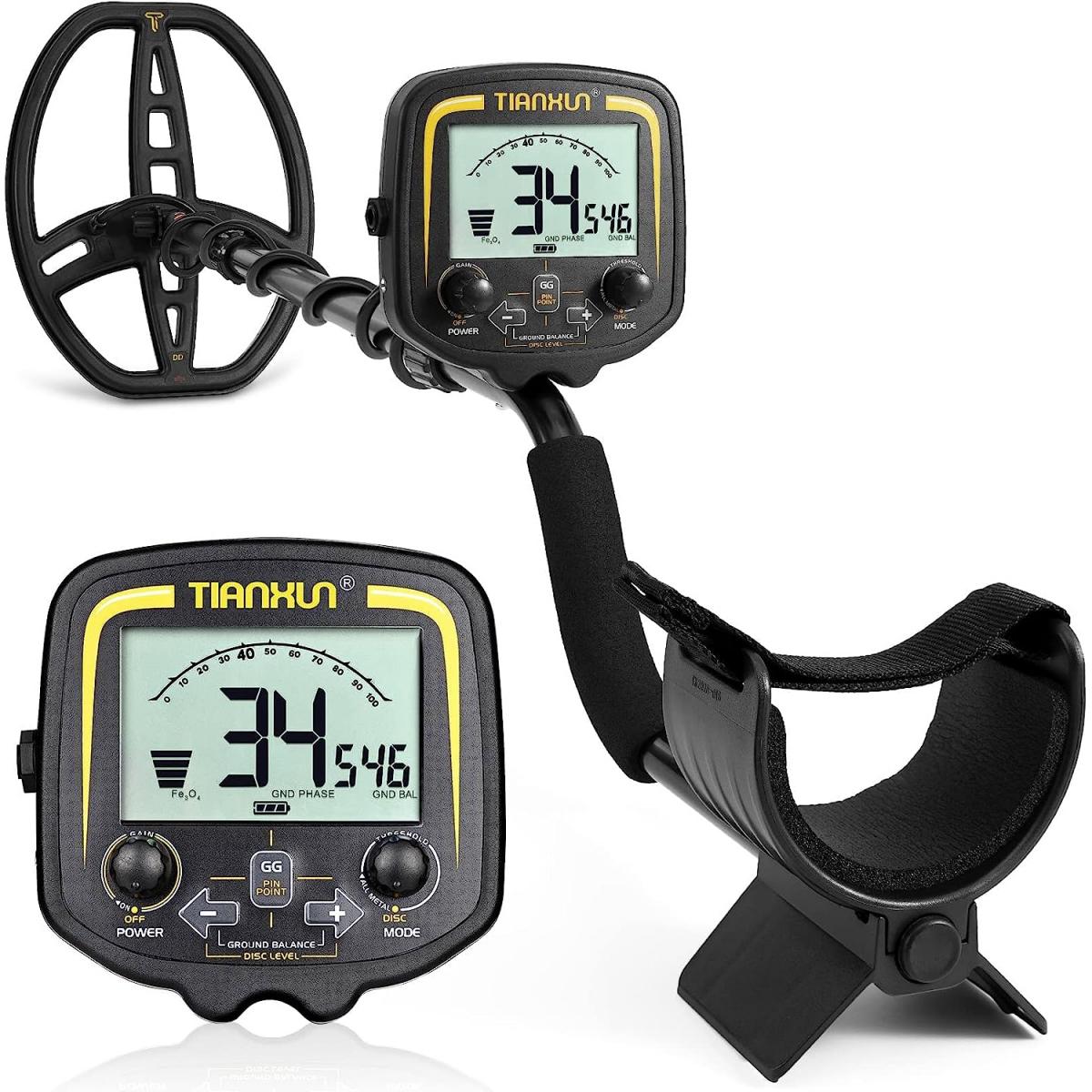 Hand Held Metal Detector, Professional High-Precision, 360 ° Scanning, With  LCD Display, Adjustable Valve Stem