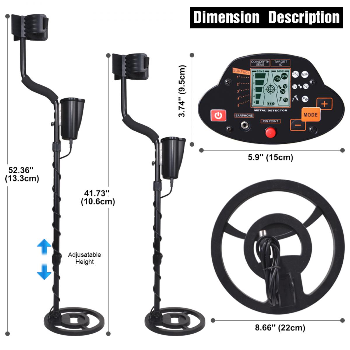 Adult professional metal detector, professional treasure hunting gold  detector, IP68 waterproof 10 inch detection plate, high-precision -  KENTFAITH