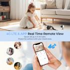 4G Cellular Security Camera, 2K Dual Lens 6X Optical Zoom, Magnetic 360-Degree PIR Motion Detection, 8m/26ft Infrared Night Vision, 90 Days Standby, 2-Way Audio, Kentfaith