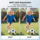 15X 하이브리드 3배 렌즈, 6MP, 더블 뷰, 태양 전원, 360 ° 라이브 뷰, 컬러 나이트 비전, KentFaith
