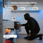 4G Cellular Security Camera, 2K 100% Wireless and 360° Pan 45° Tilt App Remote Control, PIR Motion Detection, 8m/26ft Infrared Night Vision, 90 Days Standby, 2-Way Audio, Kentfaith