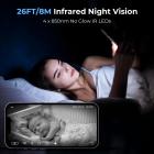 4G Cellular Security Camera, 2K 100% Wireless and 360° Pan 45° Tilt App Remote Control, PIR Motion Detection, 8m/26ft Infrared Night Vision, 90 Days Standby, 2-Way Audio, Kentfaith