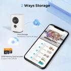 4G Cellular Security Camera, 2K 100% Wireless and 360° Pan 45° Tilt App Remote Control, PIR Motion Detection, 8m/26ft Infrared Night Vision, 90 Days Standby, 2-Way Audio, Kentfaith