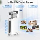 Solar Security Camera Outdoor, 500GB Local Storage Camera System, No Monthly Fee, 2.4/5.8G WiFi & Offline Hotspot, Color Night Vision, 360 Degrees View, Pan & Tilt, PIR Human Detection, Kentfaith