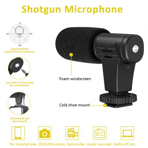 Phone Holder Photography Lighting Smartphone Video Kit Microphone