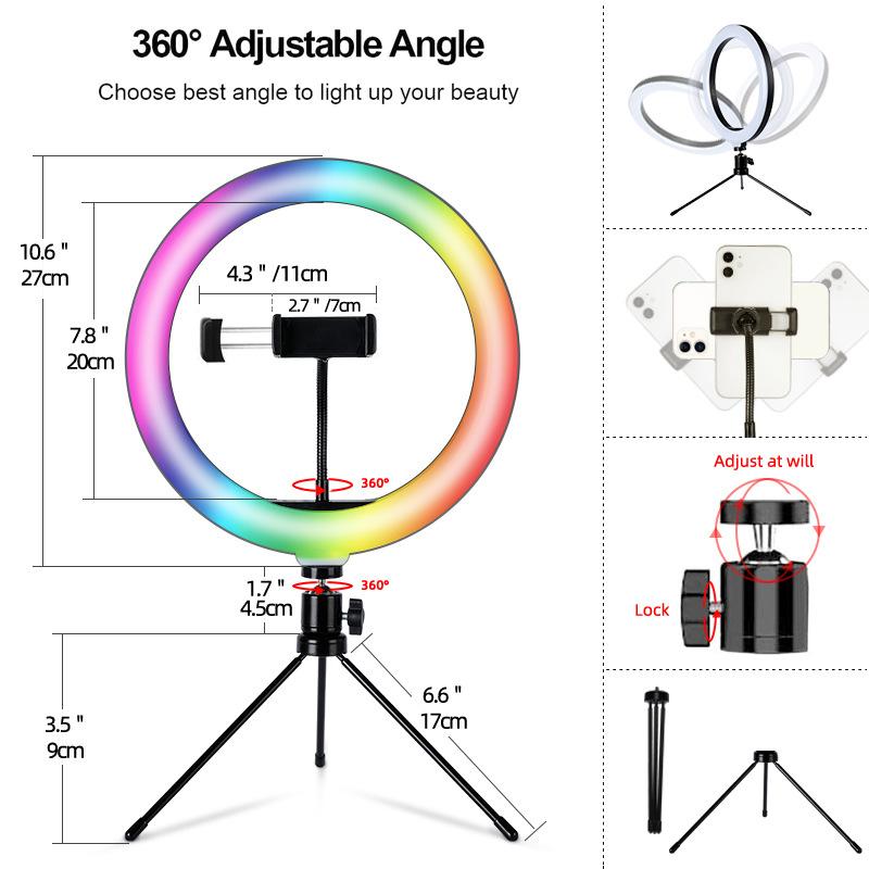 how to get ring light on snap 3